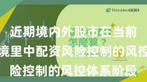 近期境内外股市在当前震荡市环境里中配资风险控制的风控体系阶段